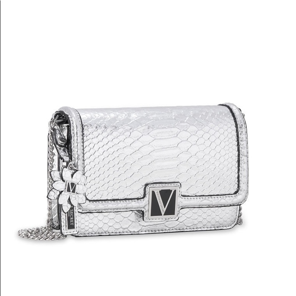 NWT Victoria’s Secret Silver Metallic Mini Bag